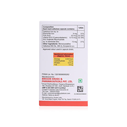 FERRUM PLUS CAPSULES-30 CAPSULES