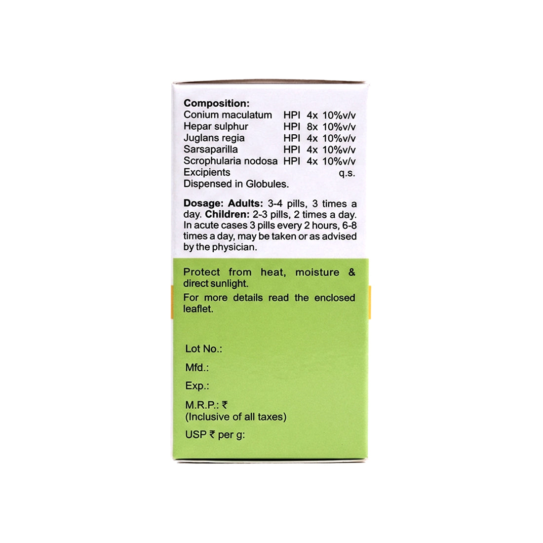 MEDICATED GLOBULES FOR BOILS & ABSCESSES - 20 GM