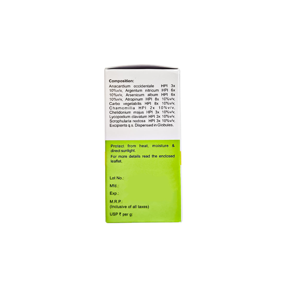 MEDICATED GLOBULES FOR ACIDITY - 20 GM