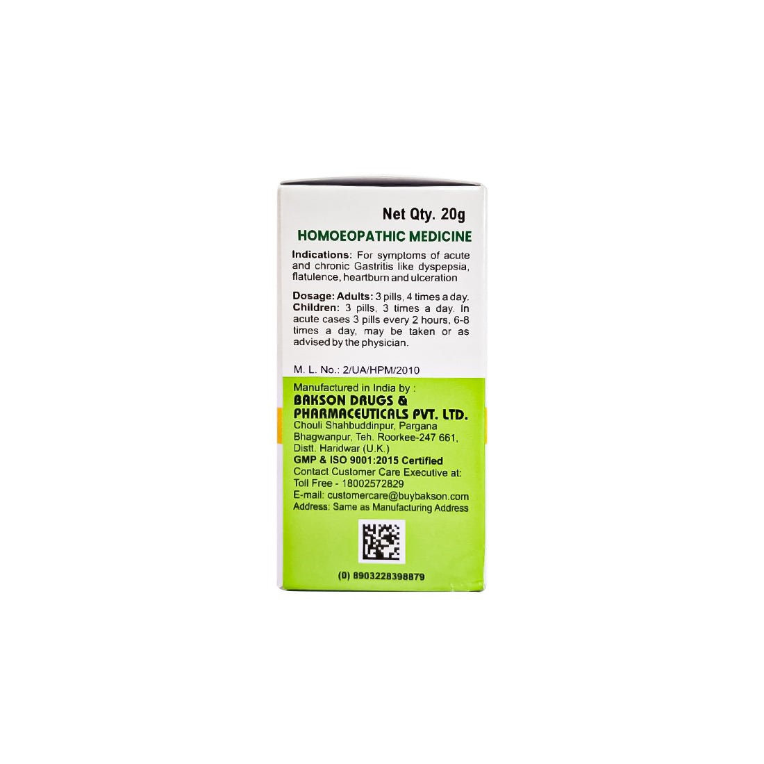 MEDICATED GLOBULES FOR ACIDITY - 20 GM