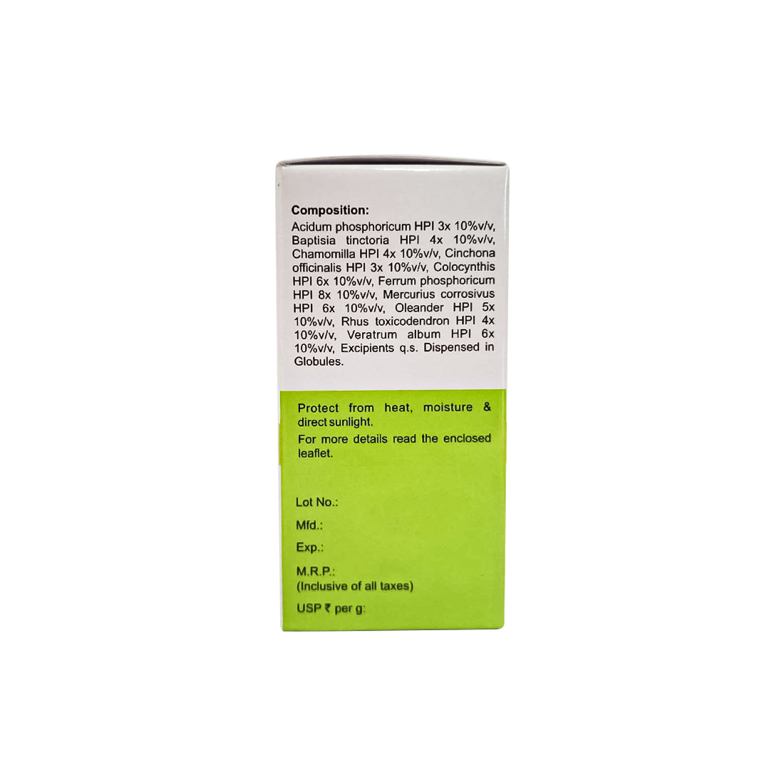 MEDICATED GLOBULES FOR DIARRHOEA - 20 GM