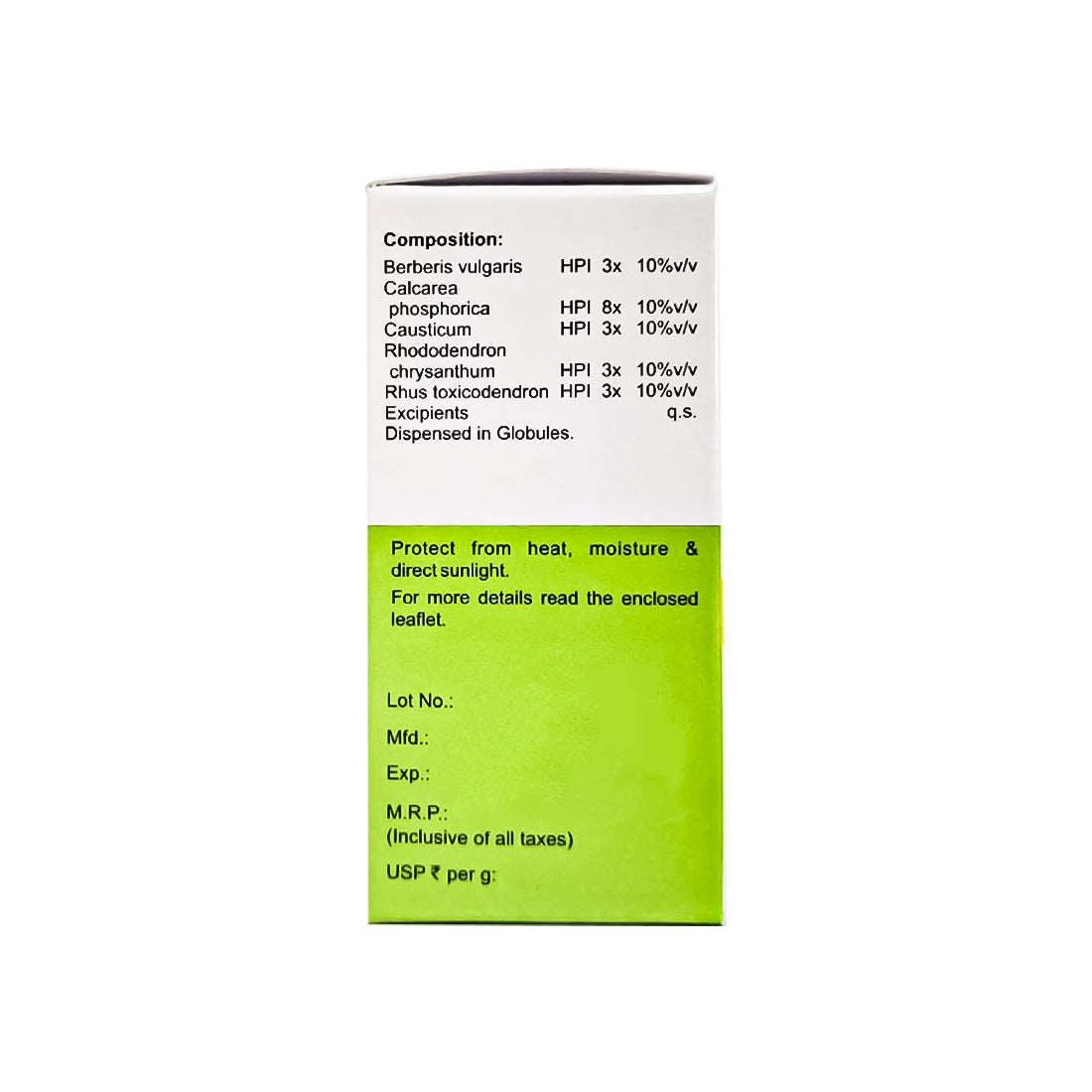 MEDICATED GLOBULES FOR PAIN - 20 GM