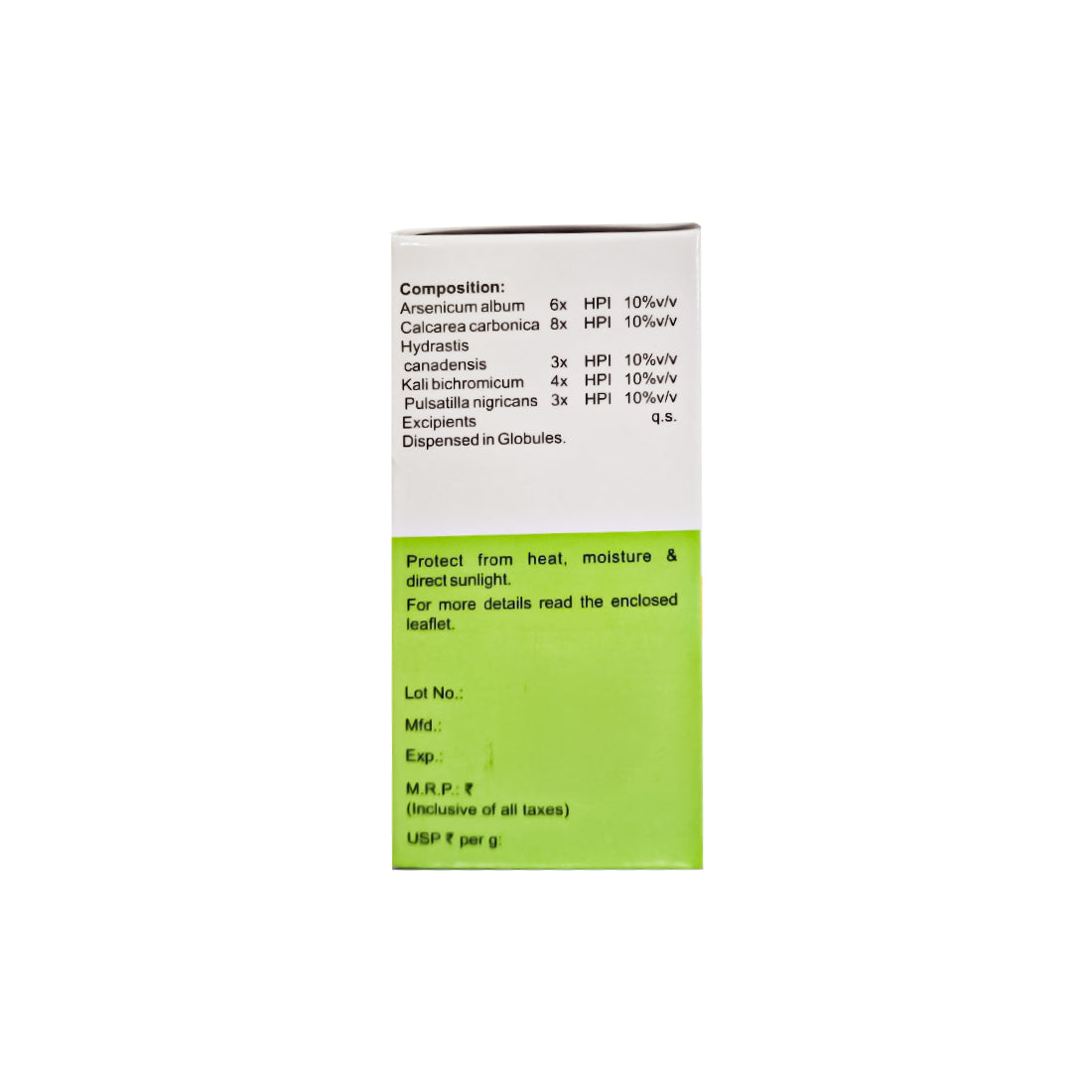 MEDICATED GLOBULES FOR SINUSITIS - 20 GM