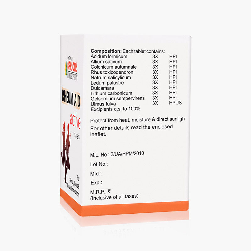 RHEUM AID ACTIVE TABLETS - 75 TABS