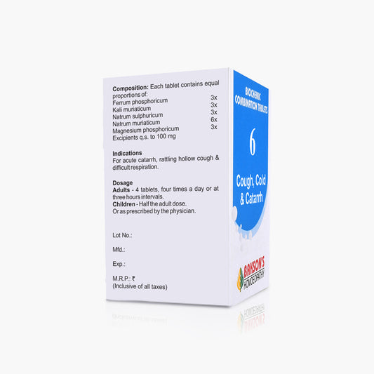 BCT # 6 (COUGH, COLD & CATARRH) -250TAB