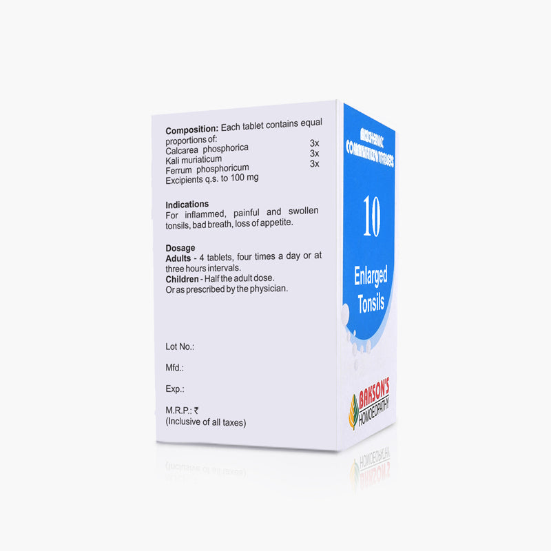 BCT # 10 (ENLARGED TONSIL)-250TAB