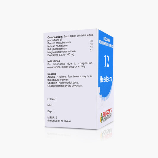 BCT # 12 (HEADACHE)-250TAB