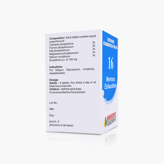 BCT # 16 (NERVOUS EXHAUSTION)-250TAB