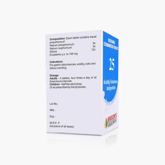 BCT # 25 (ACIDITY, FLATULENCE INDIGESTION)-250TAB
