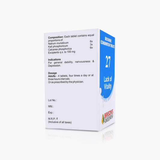 BCT # 27 (LACK OF VITALITY)-250TAB