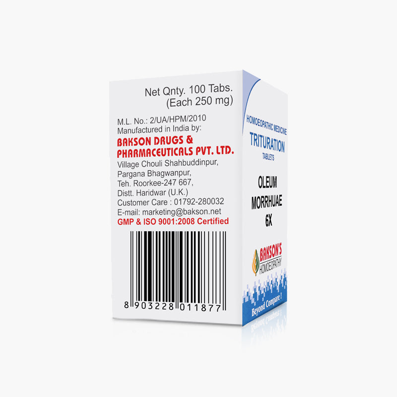OLEUM MORRHUAE-6X-100TAB