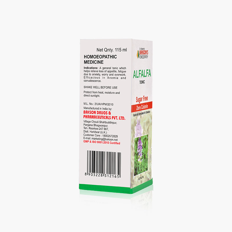 ALFALFA TONIC (SUGAR FREE)-115ML