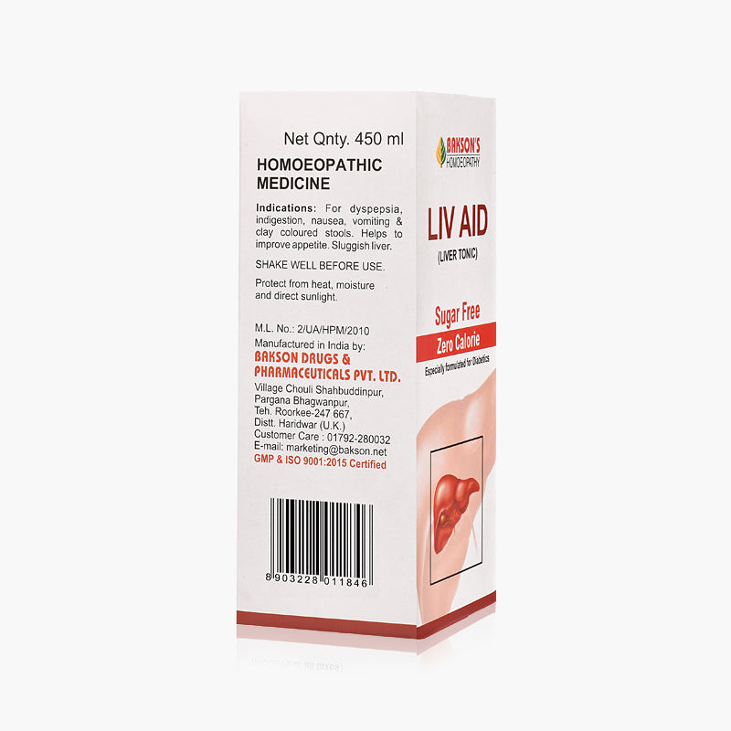 LIV AID SYRUP (SUGAR FREE)-450ML