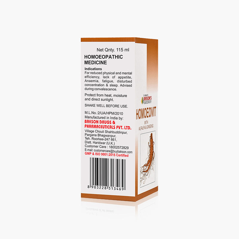 HOMOEOVIT SYRUP-115ML