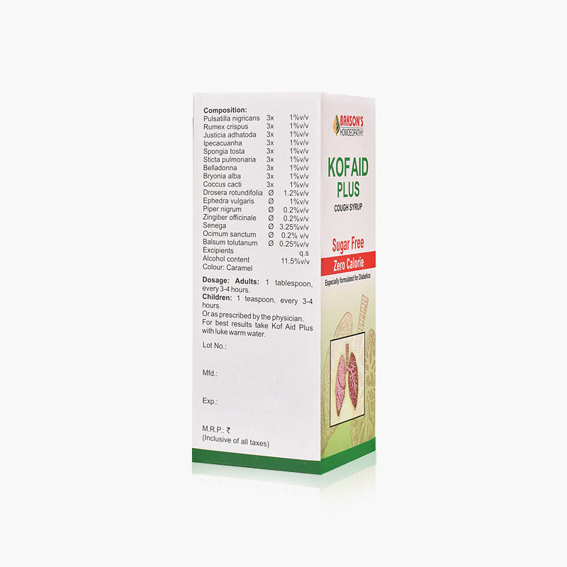 KOF AID PLUS SYRUP (SUGAR FREE)-115ML