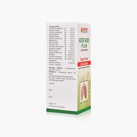 Kofaid Plus syrup packaging on a white background