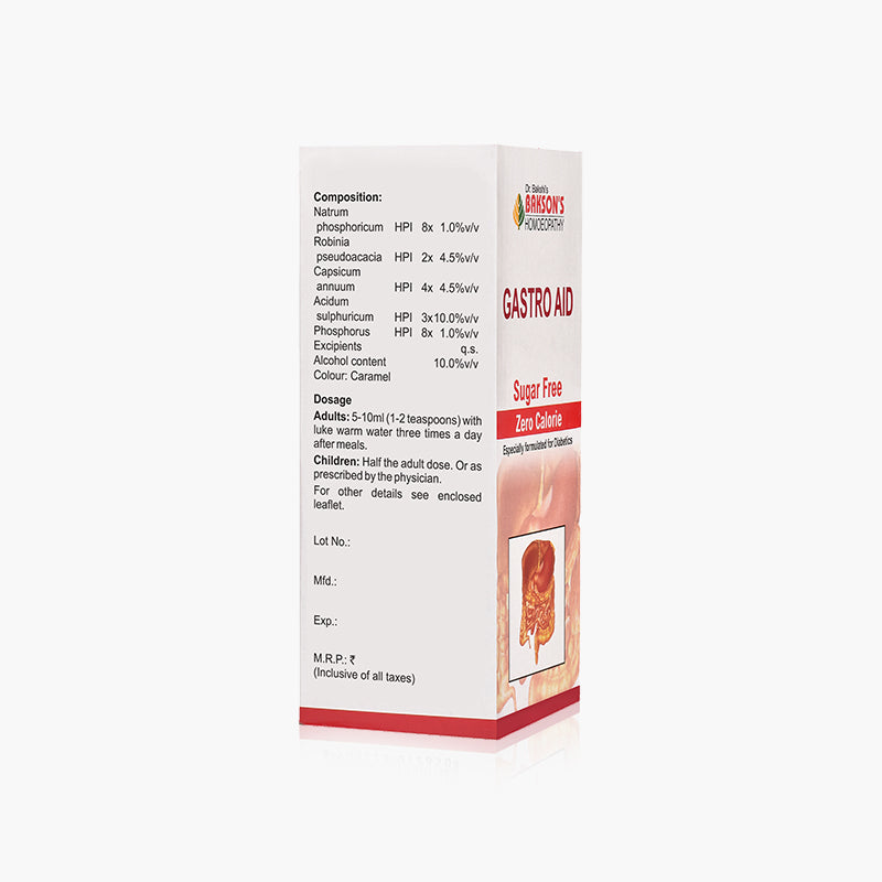 GASTRO AID SYRUP (SUGAR FREE)
