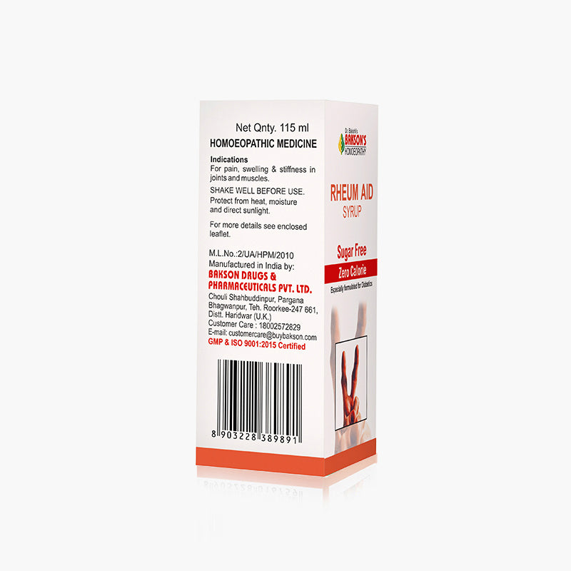 RHEUM AID SYRUP (SUGAR FREE)- 115ML