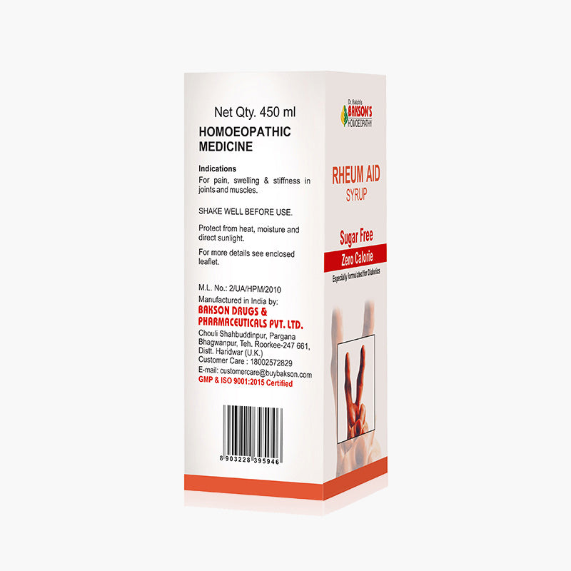 RHEUM AID SYRUP (SUGAR FREE)- 450ML