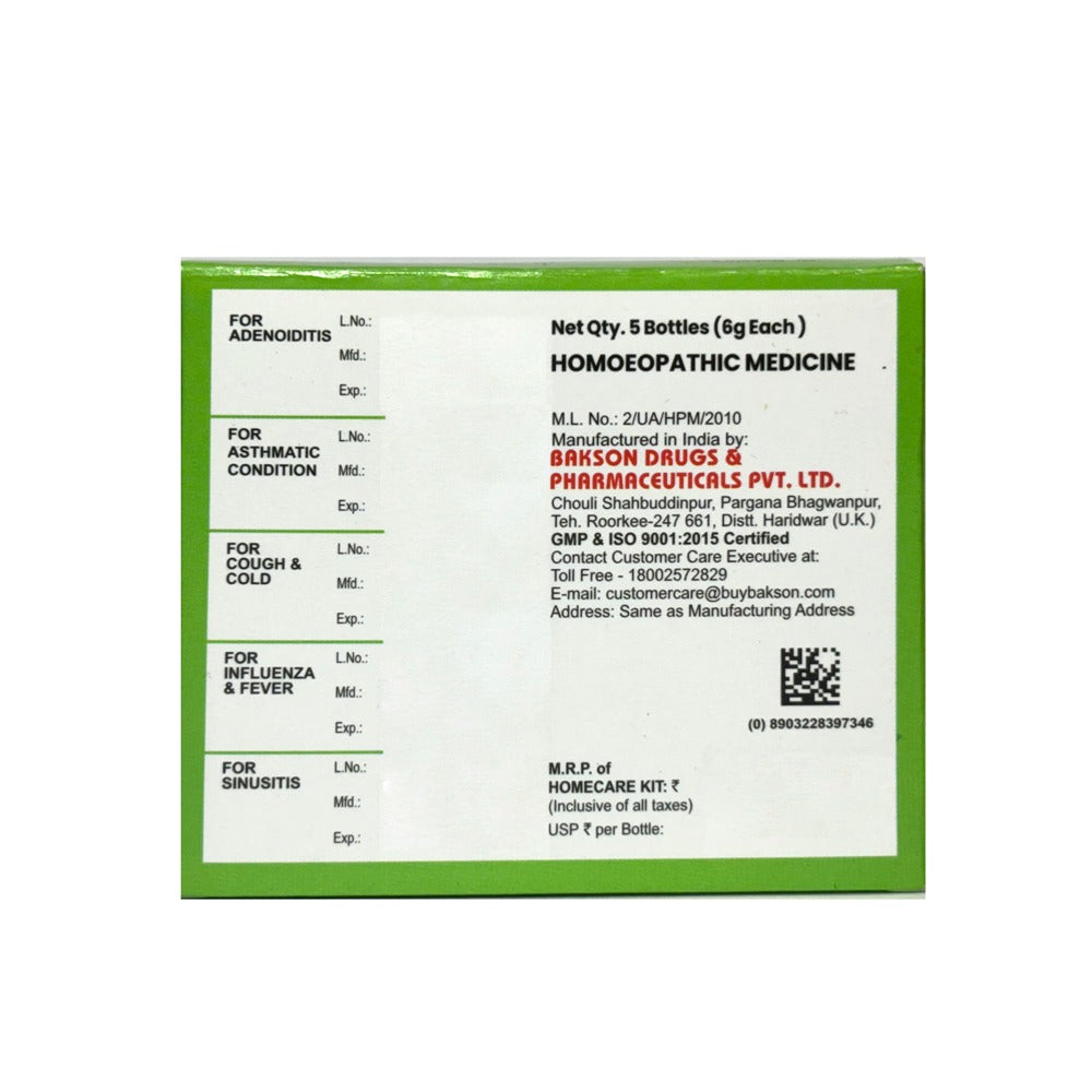 HOME CARE KIT FOR RESPIRATORY PROBLEMS (PACK OF 5)