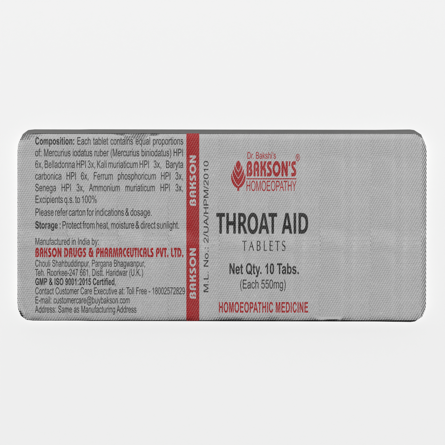 THROAT AID TABLETS STRIPS
