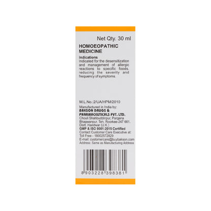 B82 DROP (FOOD ALLERGY)