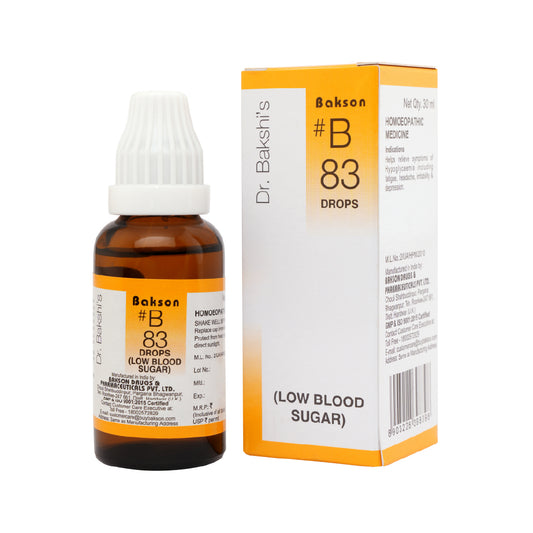 B83 DROP (LOW BLOOD SUGAR)