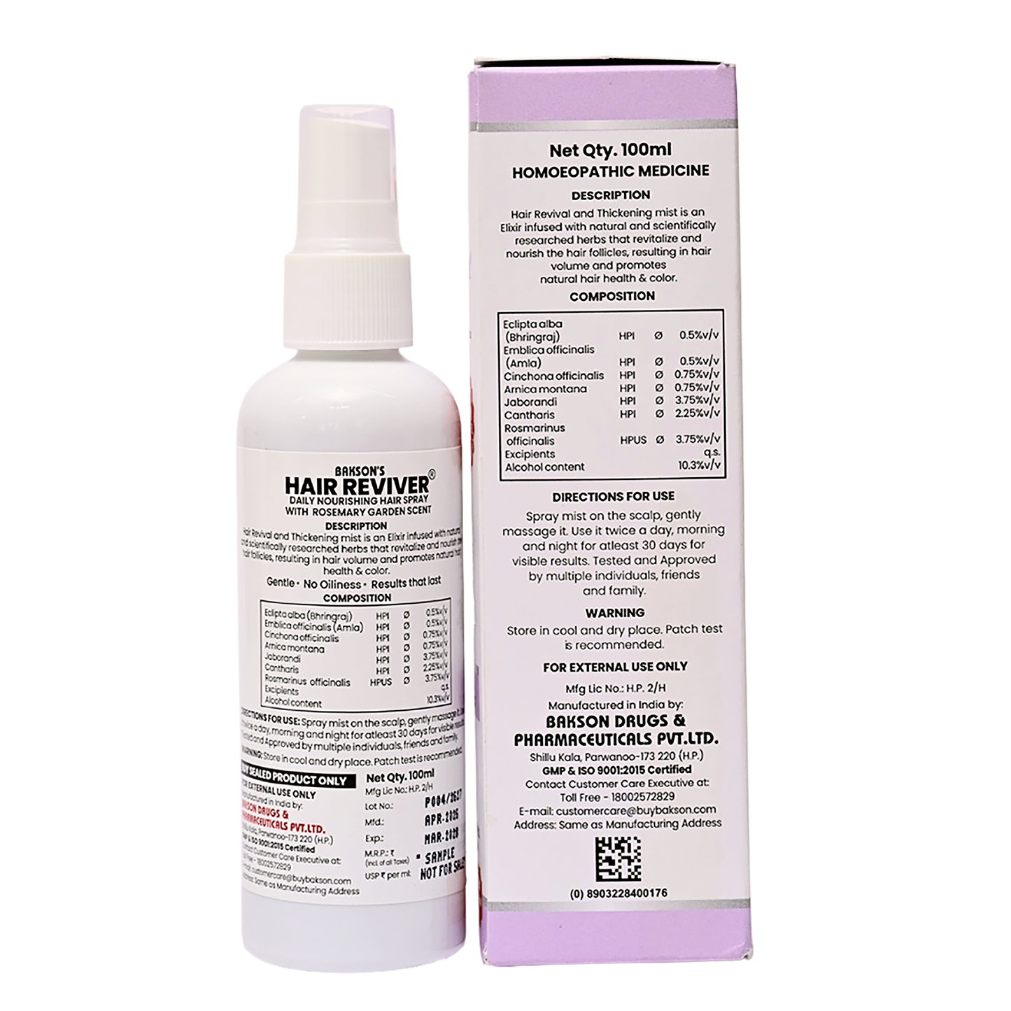 HAIR REVIVER (NEW & IMPROVED) - 100 ML