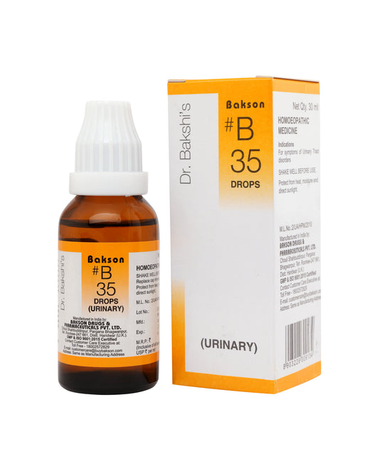 B DROPS #35 - (URINARY DROPS)