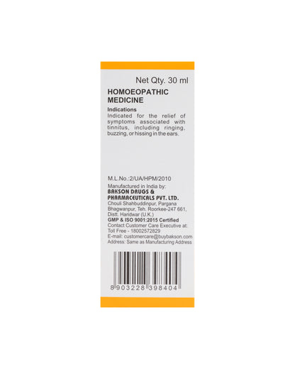 B87 DROP (TINNITUS)