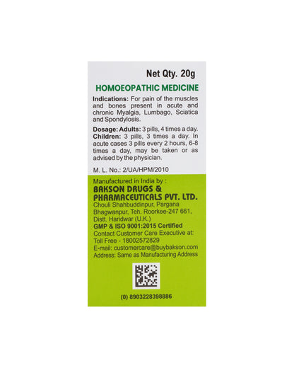 MEDICATED GLOBULES FOR PAIN - 20 GM