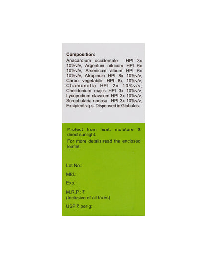 MEDICATED GLOBULES FOR ACIDITY - 20 GM