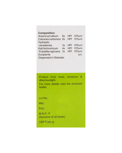 MEDICATED GLOBULES FOR SINUSITIS - 20 GM