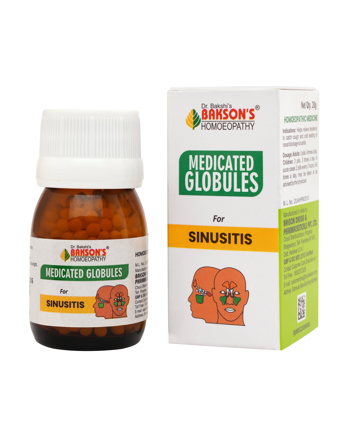 MEDICATED GLOBULES FOR SINUSITIS - 20 GM