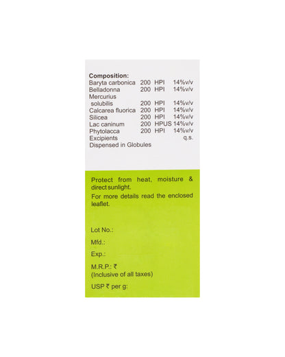 MEDICATED GLOBULES FOR ADENOIDITIS - 20 GM