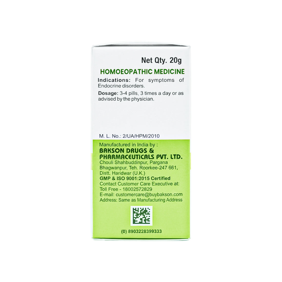 MEDICATED GLOBULES FOR ENDOCRINE PROBLEMS - 20 GM