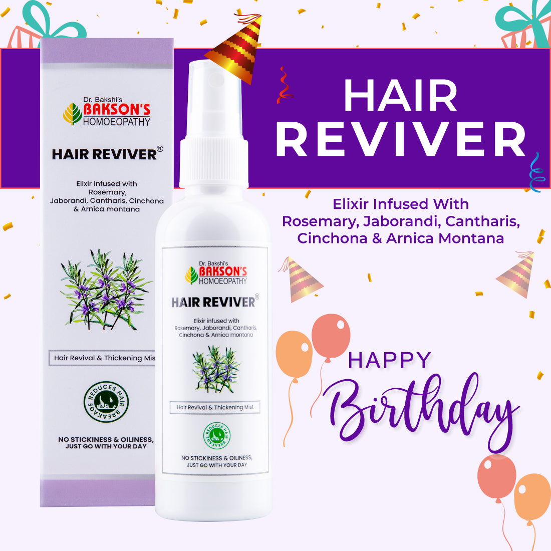 Bakson Hair Reviver | Hair Care & Regrowth Treatment 100ml