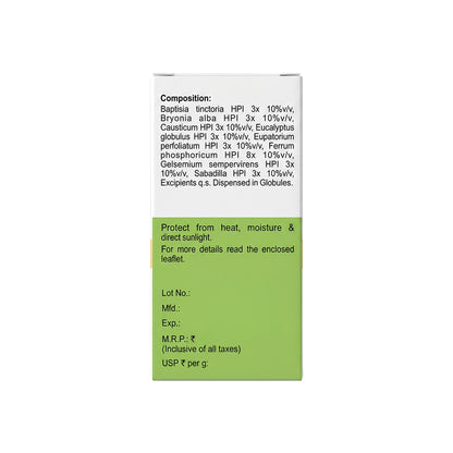 MEDICATED GLOBULES FOR INFLUENZA - 20 GM