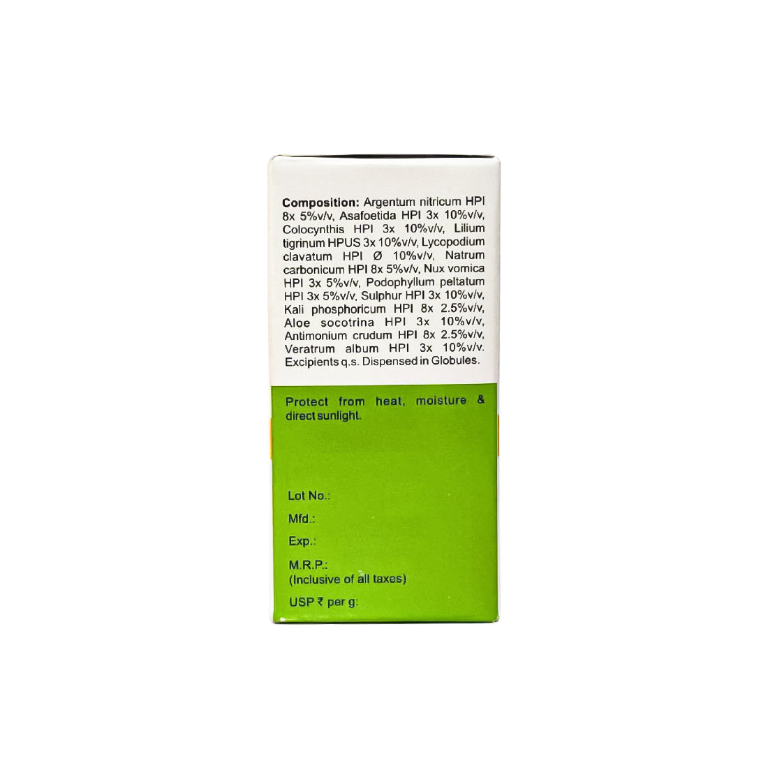 MEDICATED GLOBULES FOR IRRITABLE BOWEL SYNDROME (IBS) - 20 GM