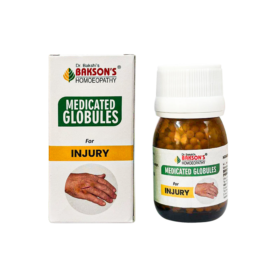 MEDICATED GLOBULES FOR INJURY - 20 GM