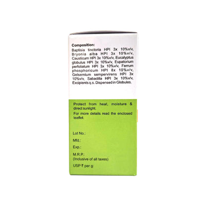 MEDICATED GLOBULES FOR INFLUENZA & FEVER - 20 GM