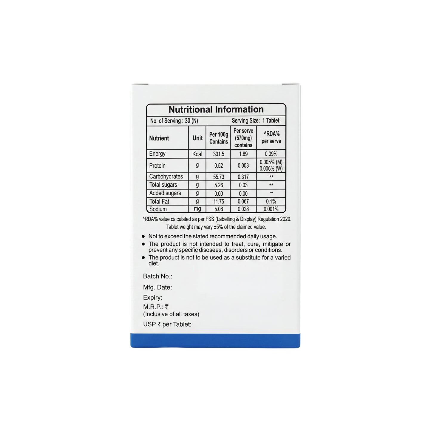 NAIL & HAIR AID-30 TABLET (VEG)