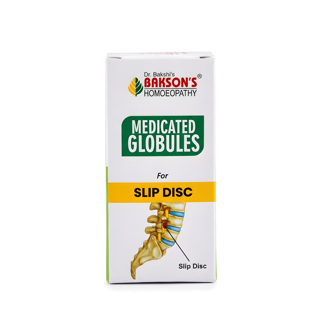 MEDICATED GLOBULES FOR SLIP DISC - 20 GM