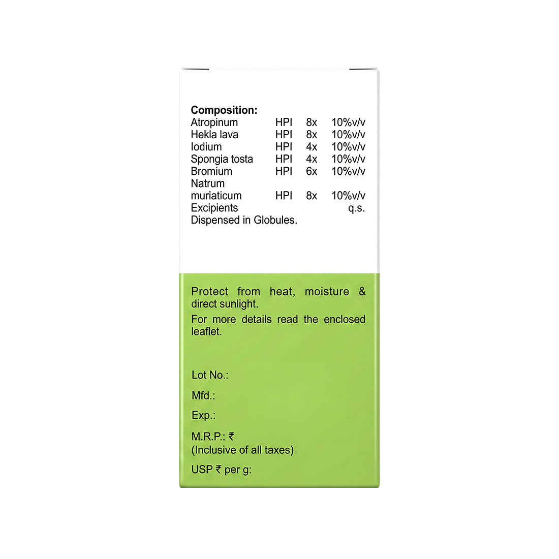 MEDICATED GLOBULES FOR THYROID - 20 GM