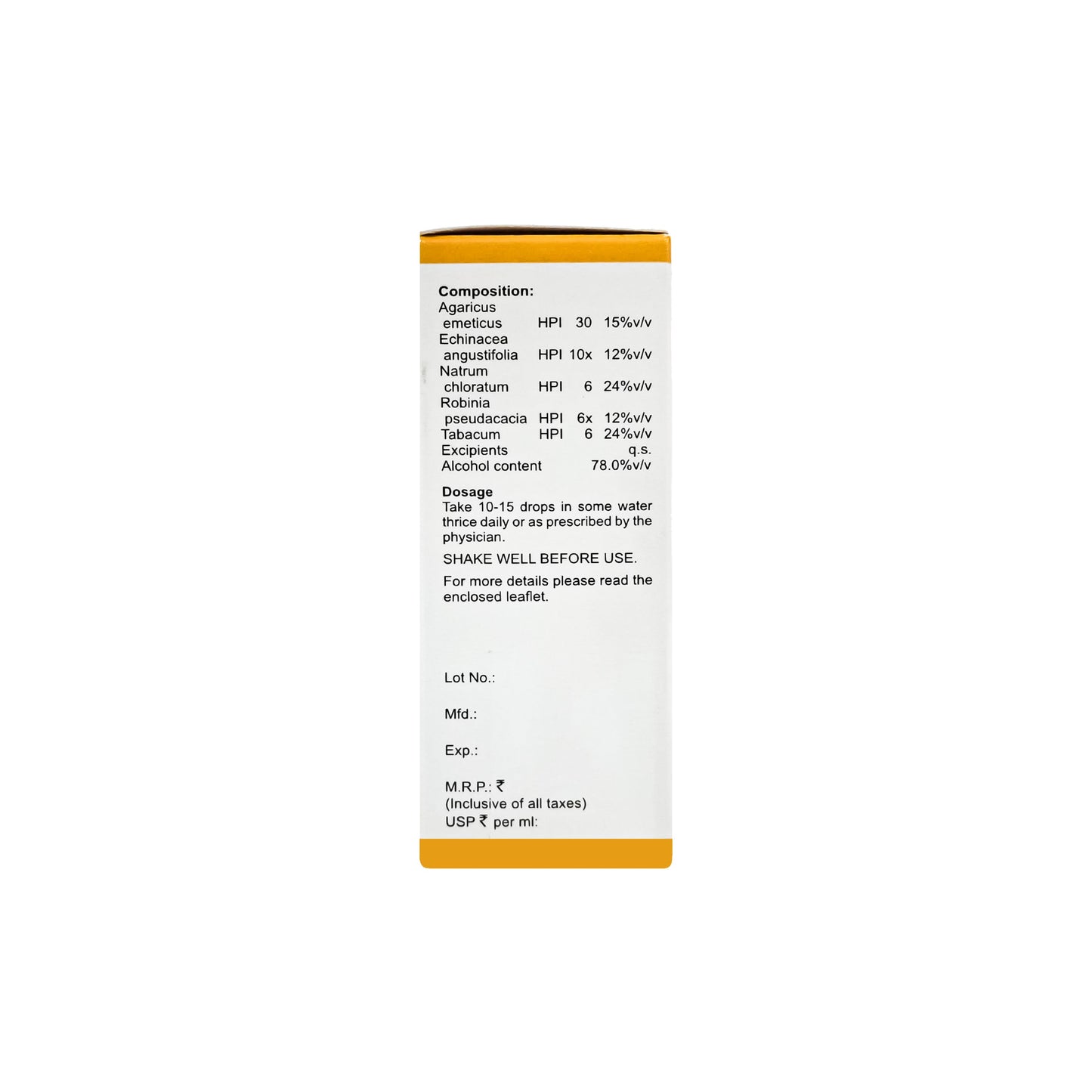 B DROP #78 – (QUIT SMOKING DROPS) – 30 ML