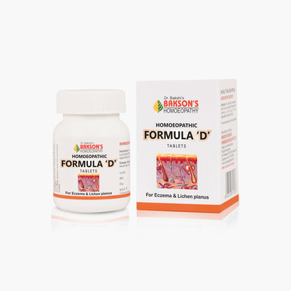 HOMOEOPATHIC FORMULA 'D' TABLETS-40TABS (M)