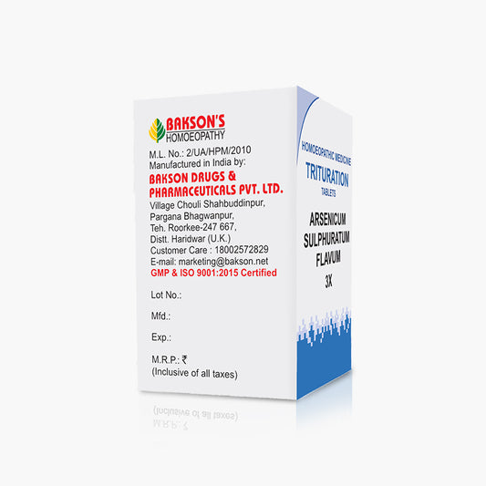 ARSENICUM SULPHURATUM FLAVUM-3X-100TAB