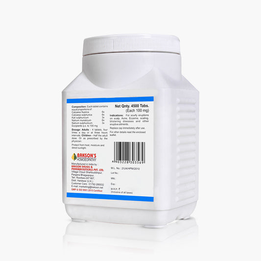 BCT # 20 (SKIN DISEASES)-4500TAB