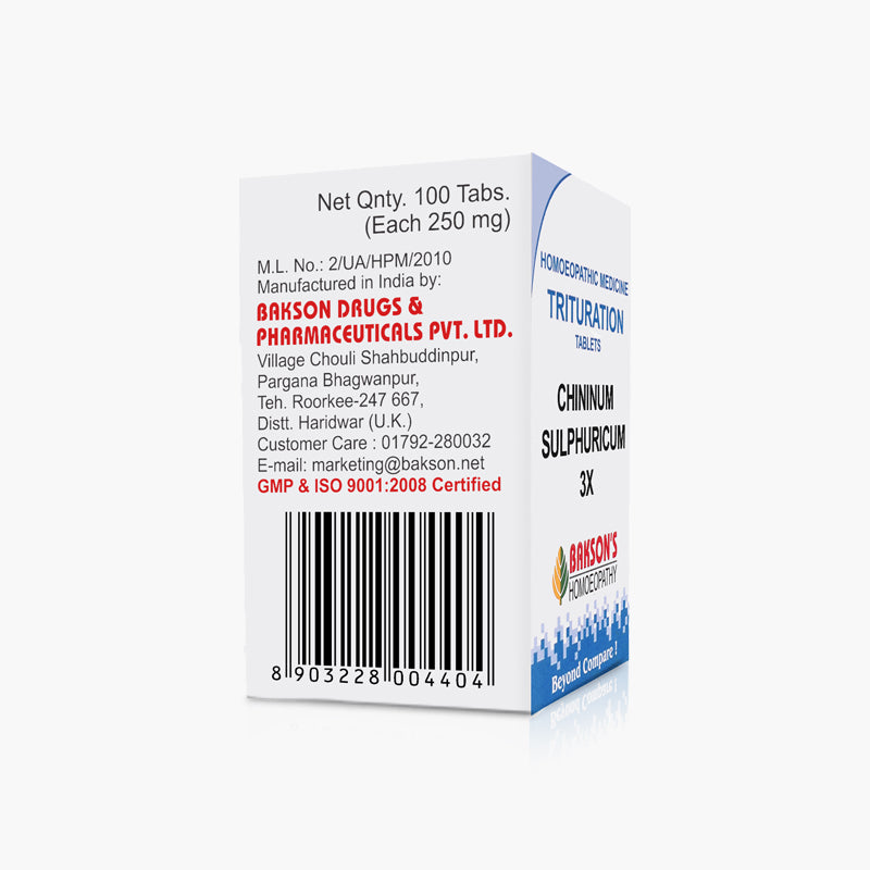 CHININUM SULPHURICUM-3X-100TAB