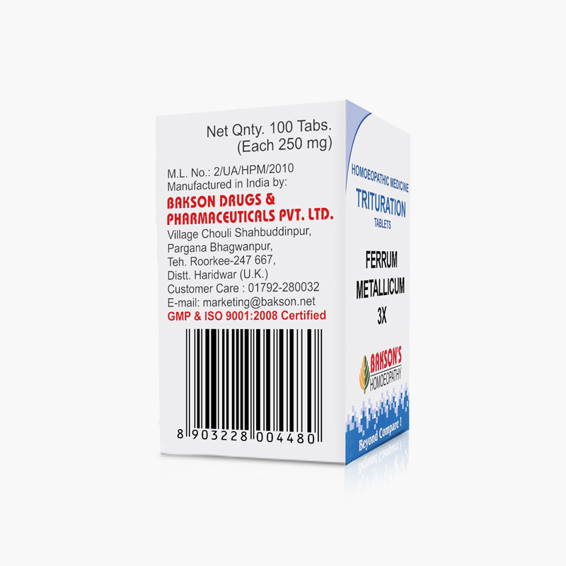 FERRUM METALLICUM-3X-100TAB